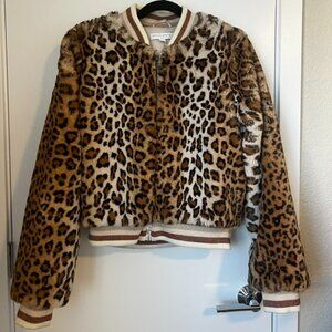 Bomber jacket! Spiritual Gangster Leopard Print worn a few times